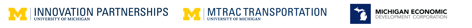 3 logos: Innovation Partnerships, MTRAC and MEDC